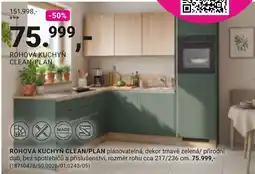 Möbelix Clean/Plan rohová kuchyň nabídka