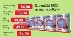 Fortel Bros rodenticid na mysi a potkany nabídka