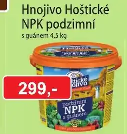 Fortel Hoštické hnojivo podzimní NPK s guánem nabídka
