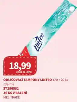 Kubík potraviny Linteo odličovací tampony nabídka