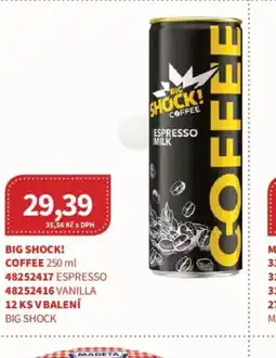 Kubík potraviny Big Shock! coffee espresso milk nabídka