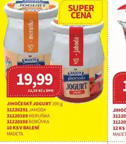 Kubík potraviny Madeta jihočeský jogurt nabídka