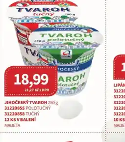 Kubík potraviny Madeta jihocesky tvarov polotucny nabídka