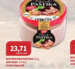 Kubík potraviny Mistrovská paštika jemná nabídka
