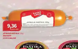 Kubík potraviny Česká cena Játrová paštika nabídka