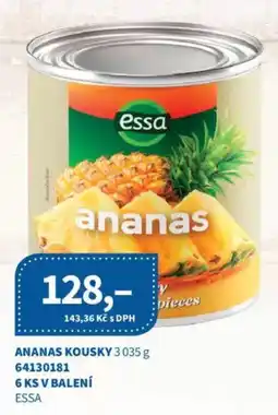 Kubík potraviny Essa ananas kousky nabídka
