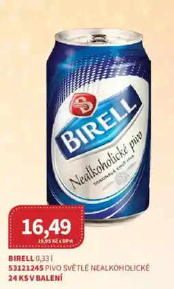 Kubík potraviny Birell pivo světlé nealkoholické nabídka