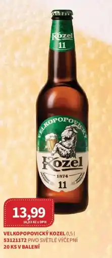 Kubík potraviny Kozel velkopopovický nabídka