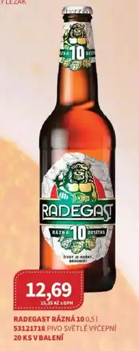 Kubík potraviny Radegast rázná 10 nabídka