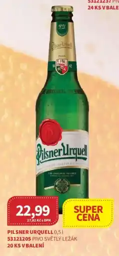 Kubík potraviny Pilsner Urquell pivo světlý ležák nabídka