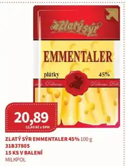 Kubík potraviny Zlatý sýr emmentaler 45% nabídka