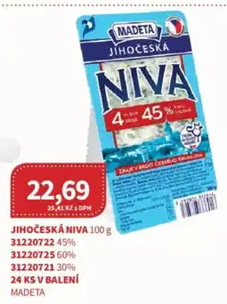 Kubík potraviny Madeta jihočeská niva nabídka