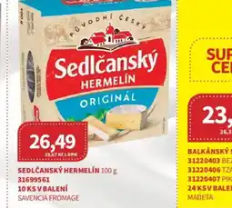 Kubík potraviny Sedlčanský hermelín nabídka