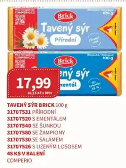 Kubík potraviny Brick tavený sýr přírodní nabídka