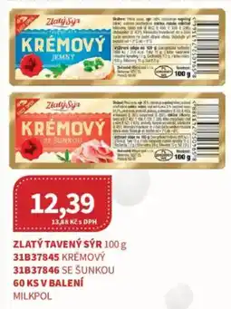 Kubík potraviny Zlatý Tavený Sýr Krémový nabídka