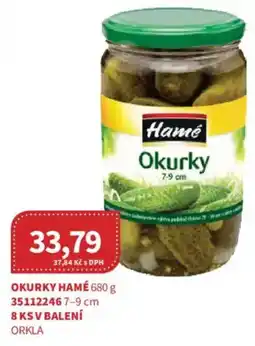 Kubík potraviny Hamé okurky nabídka