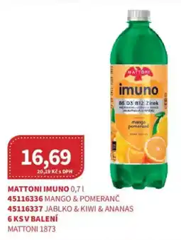 Kubík potraviny Mattoni imuno mango pomeranč nabídka