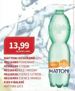 Kubík potraviny Mattoni ochucená nabídka