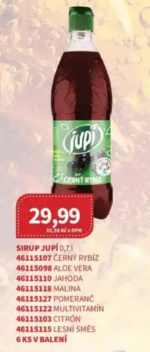 Kubík potraviny Jupi sirup černý rybíz nabídka
