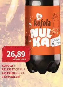 Kubík potraviny Kofola Nulka nabídka