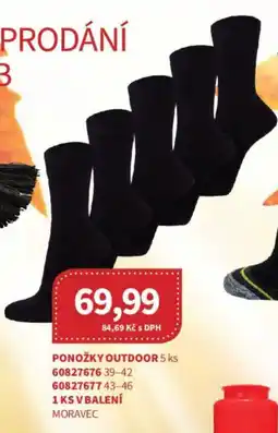 Kubík potraviny Ponožky outdoor nabídka