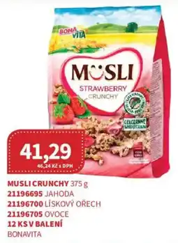 Kubík potraviny Bonavita musli crunchy jahoda nabídka