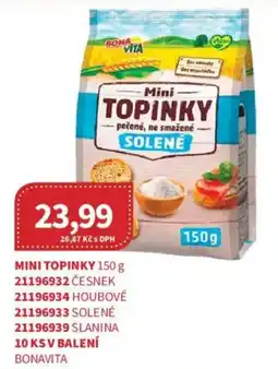 Kubík potraviny Bonavita mini topinky solené nabídka
