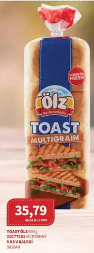 Kubík potraviny Olz toast multigrain nabídka