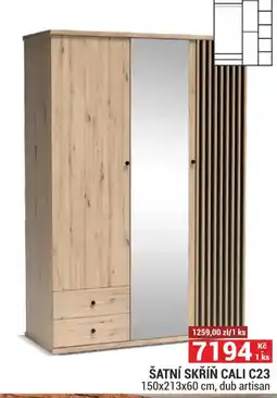 Merkury Market Šatní skříň cali C23 nabídka