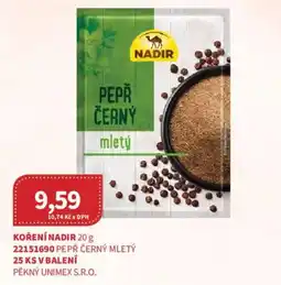 Kubík potraviny Nadir pepř černý mletý nabídka