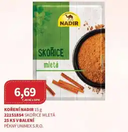 Kubík potraviny Nadir skořice mletá nabídka