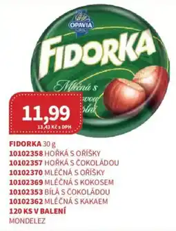 Kubík potraviny Fidorka mléčná s oríšky nabídka