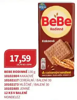 Kubík potraviny BeBe Rodinné Kakaové nabídka