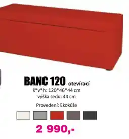 Jamall Banc 120 otevírací nabídka
