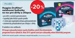 Dr. Max Huggies DryNites natahovací kalhotky na noc pro dívky a chlapce nabídka