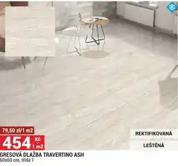 Merkury Market Gresová dlažba travertino ash nabídka