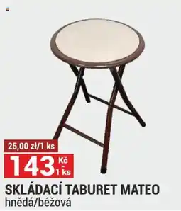 Merkury Market Mateo skládací taburet nabídka