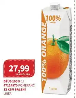 Kubík potraviny Linea džus 100% pomeranč nabídka