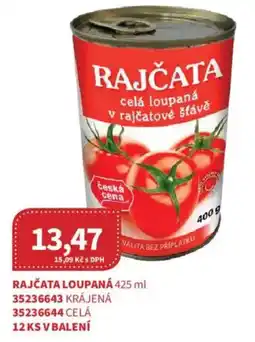 Kubík potraviny Rajčata celá loupaná nabídka