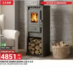 Merkury Market Krbová kamna berna lux g 4.0 nabídka