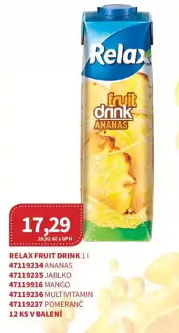 Kubík potraviny Relax fruit drink ananas nabídka