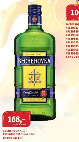 Kubík potraviny Becherovka original nabídka