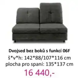Jamall Dvojsed bez boků s funkcí 06F nabídka