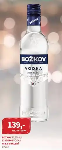Kubík potraviny Božkov vodka nabídka