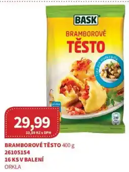 Kubík potraviny Bask bramborové těsto nabídka