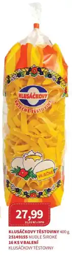 Kubík potraviny Klusáčkovy těstoviny nabídka