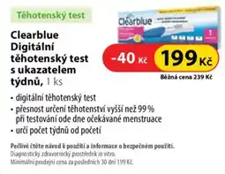 Dr. Max Clearblue digitální těhotenský test s ukazatelem týdnů nabídka