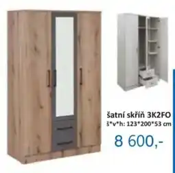 Jamall šatní skříň 3K2FO nabídka