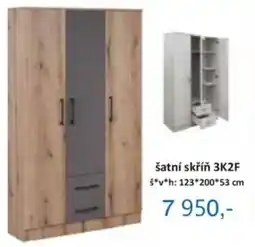 Jamall šatní skříň 3K2F nabídka