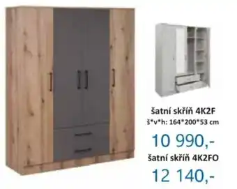 šatní skříň 4K2F